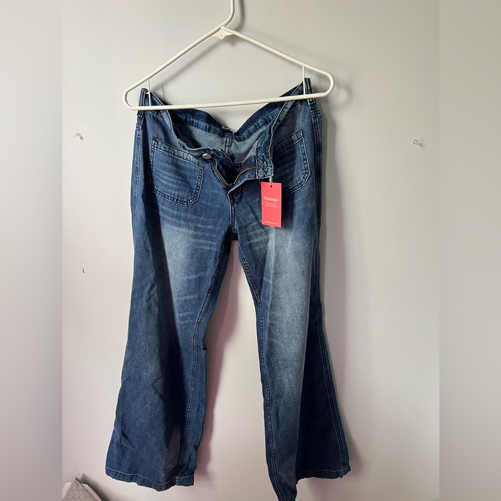 Flamingo low waist wide leg jeans